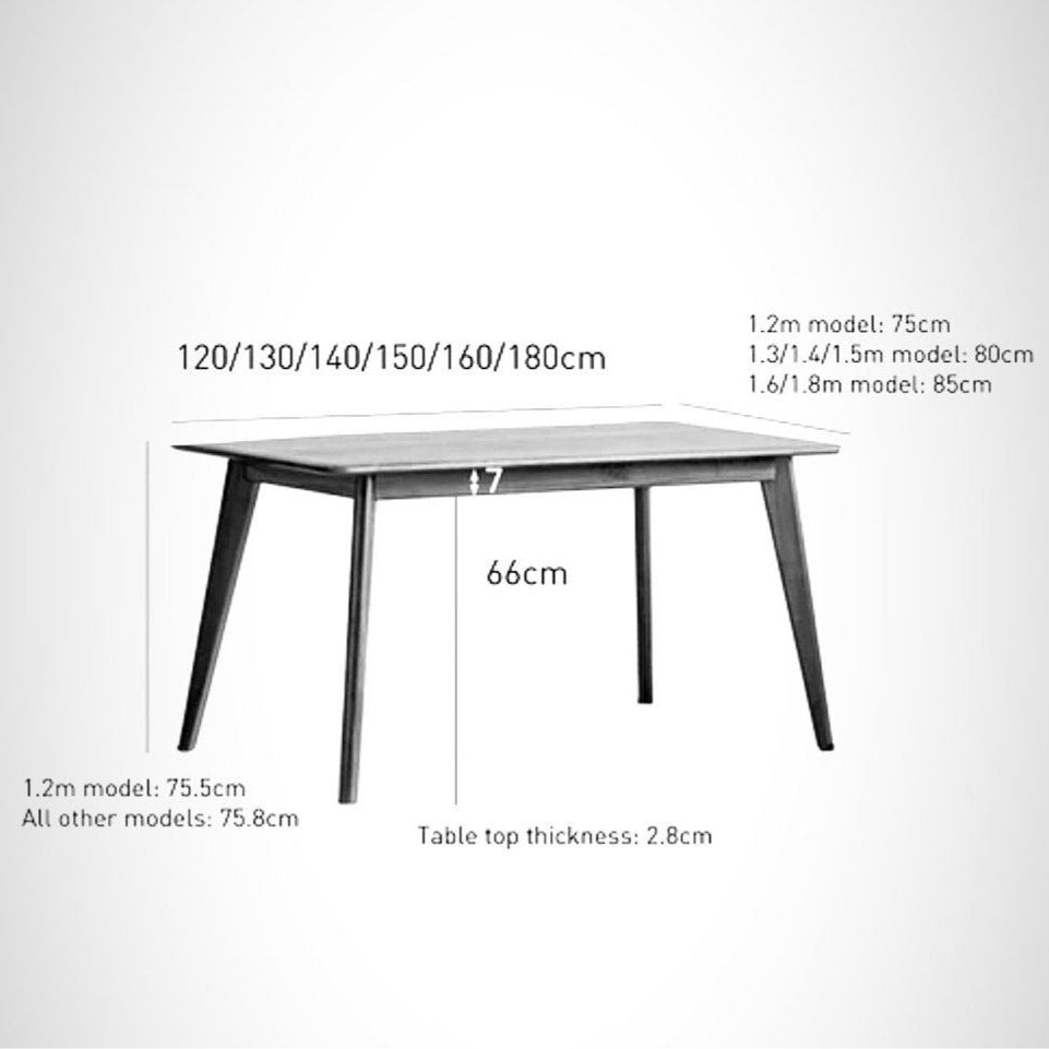 DELGADO Solid Wood Dining Table