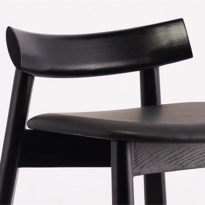 TRISHA Modern Solid Wood Bar Stool
