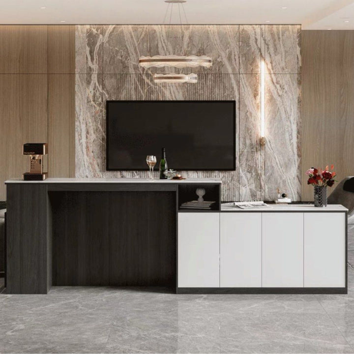 BETRA Modern Sintered Stone Bar Table Cabinet