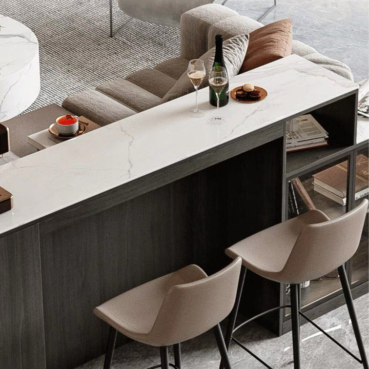 BETRA Modern Sintered Stone Bar Table Cabinet