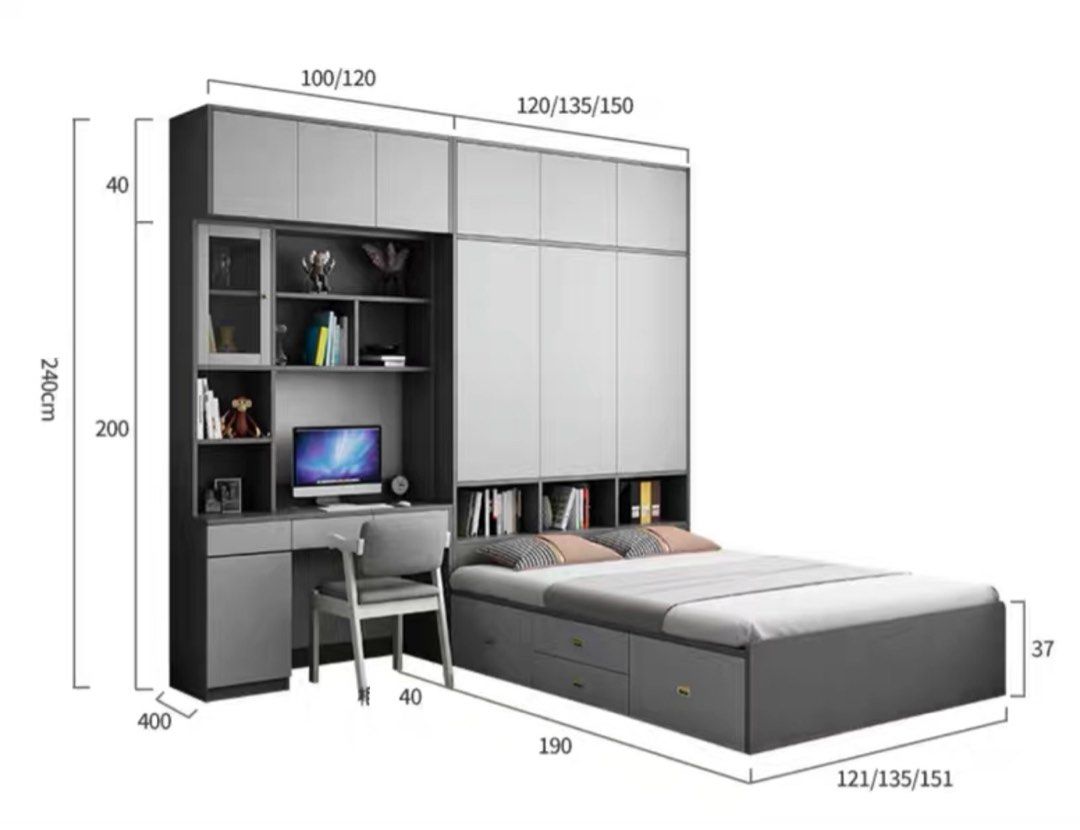 FRAZEL Modern Multipurpose Bedframe