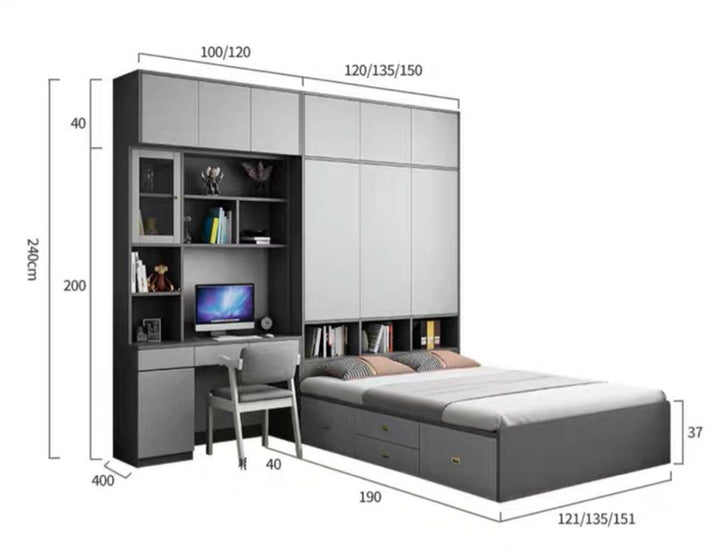 FRAZEL Modern Multipurpose Bedframe