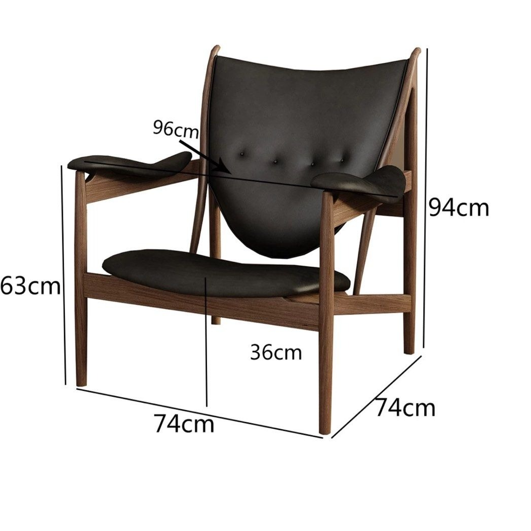 LUTHOR Modern Leather Lounge Chair