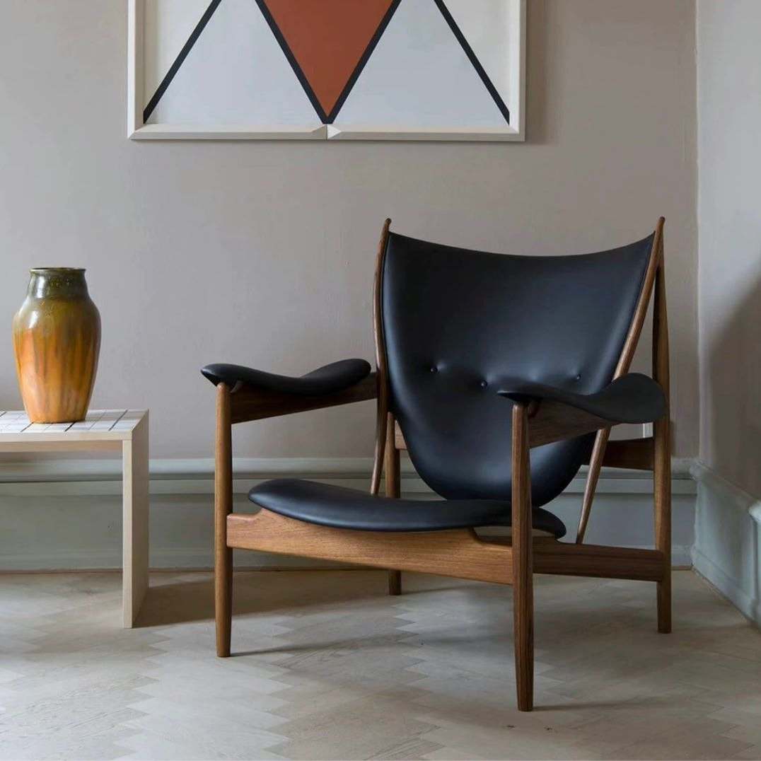 LUTHOR Modern Leather Lounge Chair