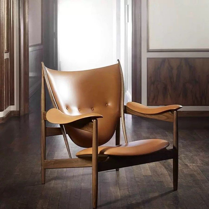 LUTHOR Modern Leather Lounge Chair