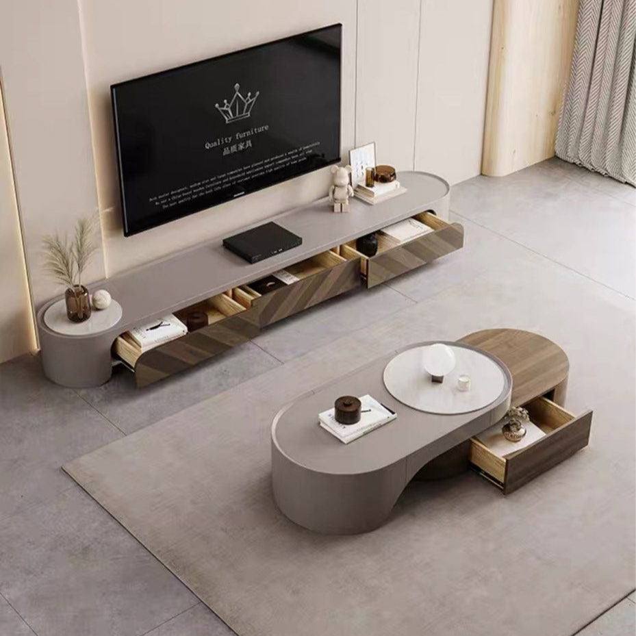 ZALBAR Modern Solid Wood TV Console