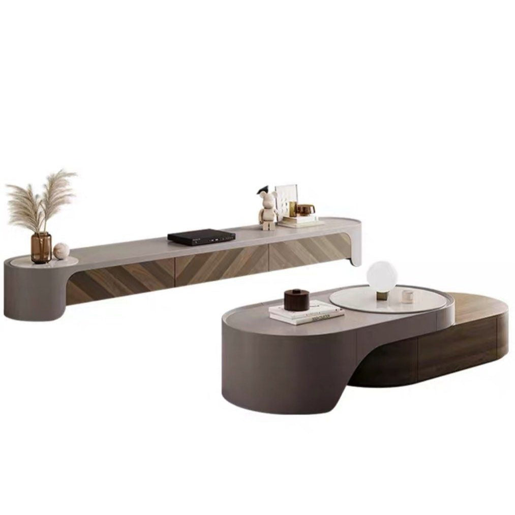 ZALBAR Modern Solid Wood TV Console