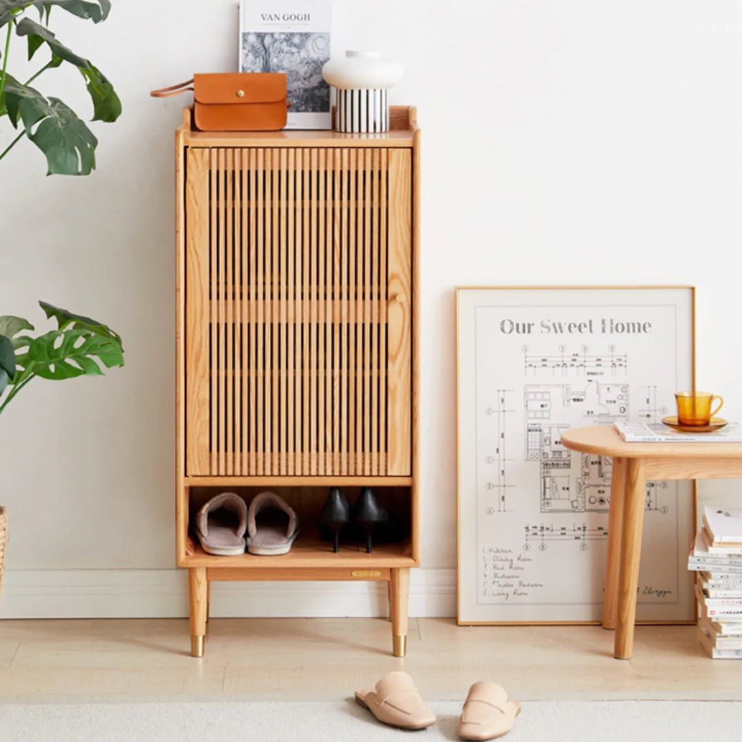 GALVOMA Solid Wood Shoe Cabinet