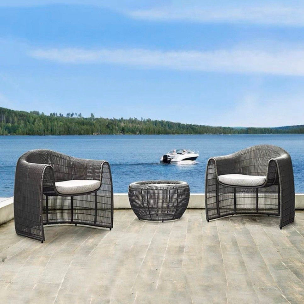 NAOMI Modern Outdoor Lounge Chair Set