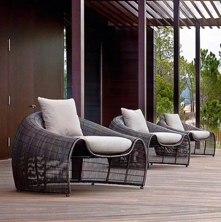 NAOMI Modern Outdoor Lounge Chair Set