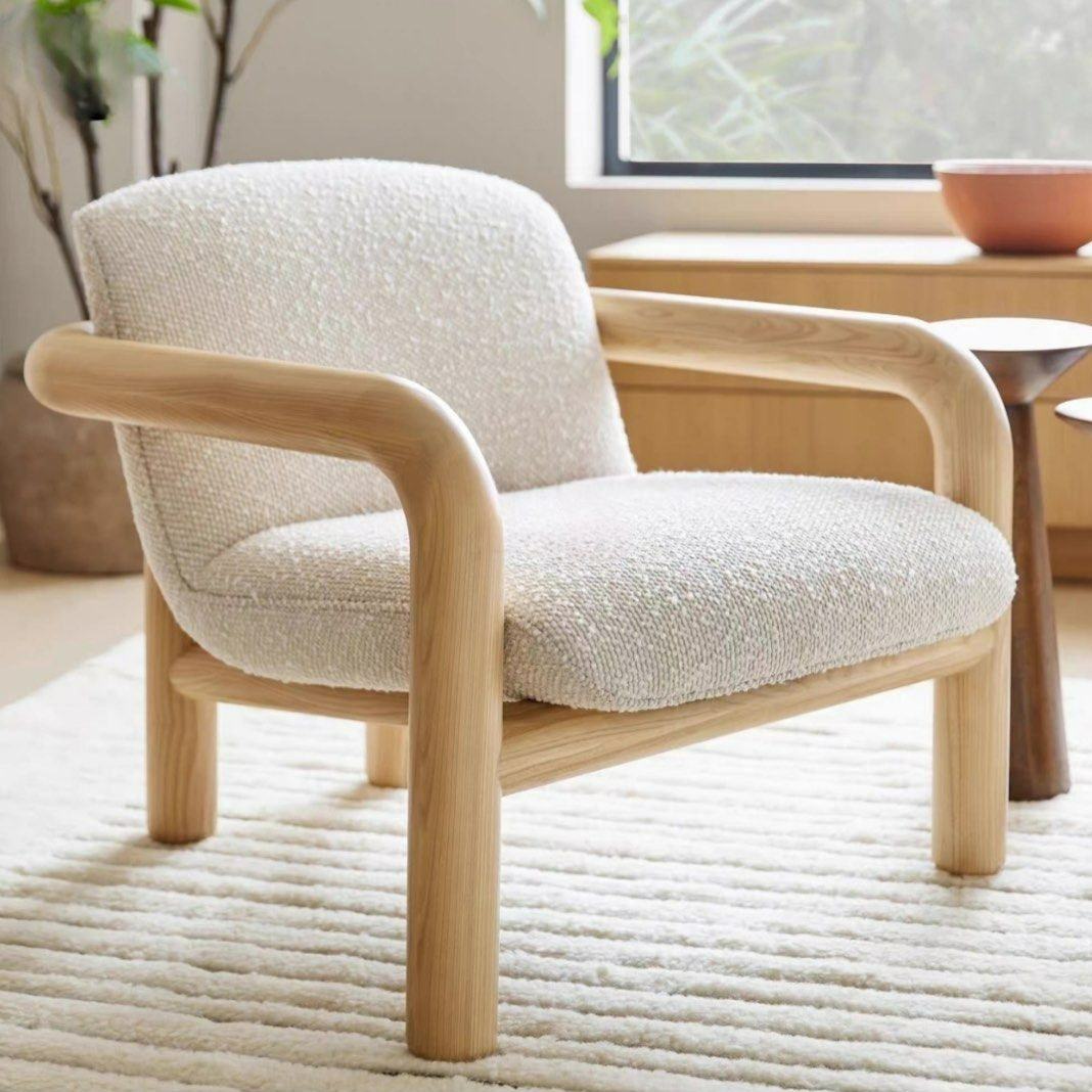 JACKSON Japandi Fabric Leisure Lounge Chair
