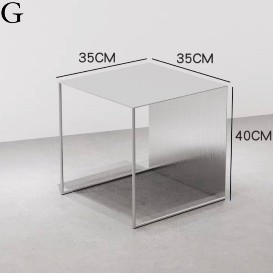 ANDREY Stainless Steel Side Display Table