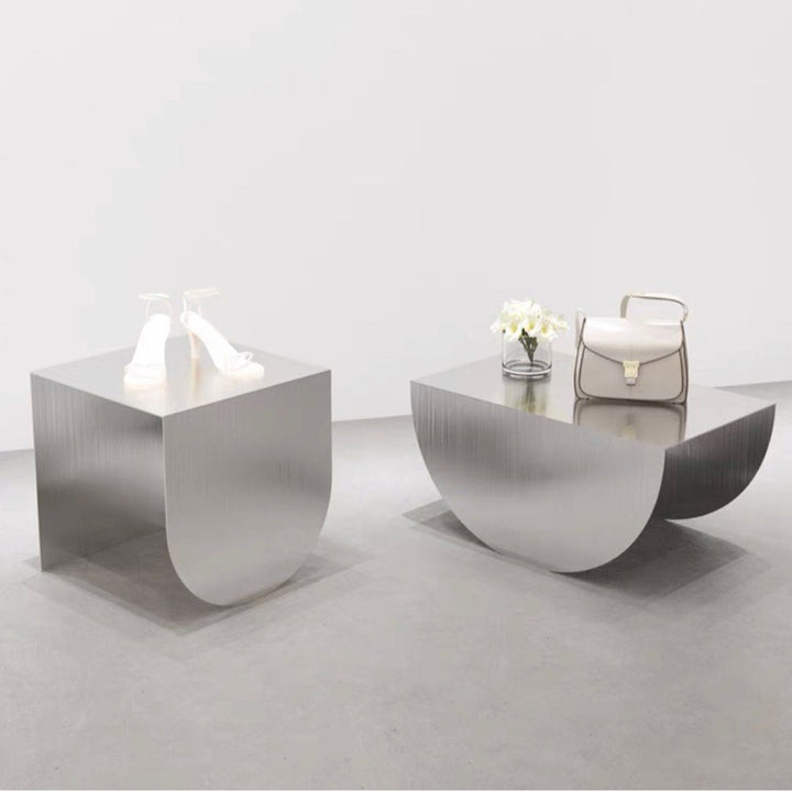 ANDREY Stainless Steel Side Display Table