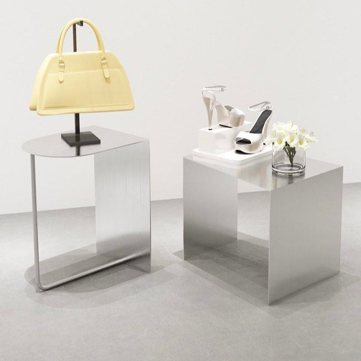 ANDREY Stainless Steel Side Display Table