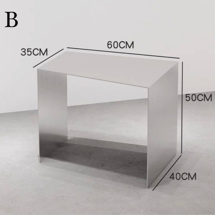 ANDREY Stainless Steel Side Display Table