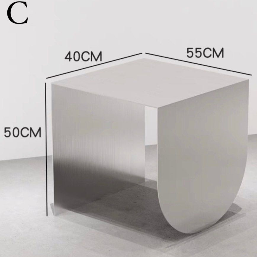 ANDREY Stainless Steel Side Display Table