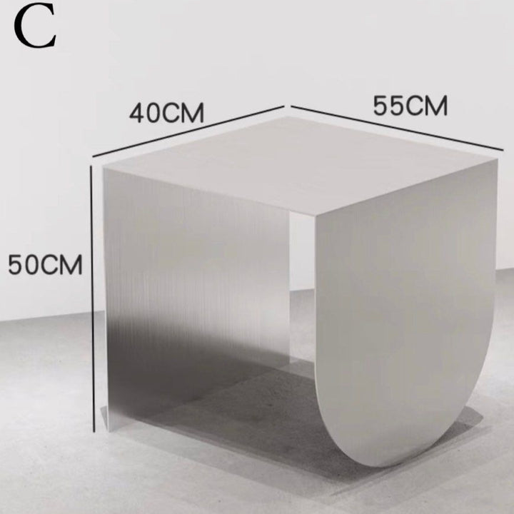 ANDREY Stainless Steel Side Display Table