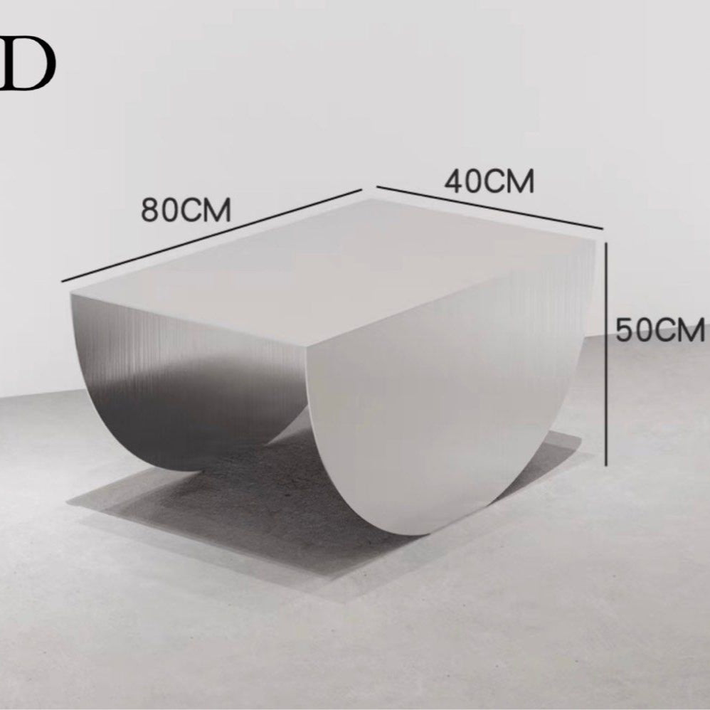 ANDREY Stainless Steel Side Display Table