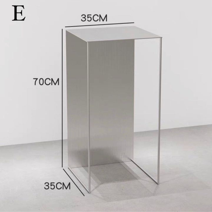 ANDREY Stainless Steel Side Display Table