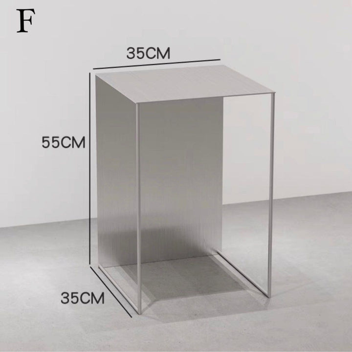 ANDREY Stainless Steel Side Display Table