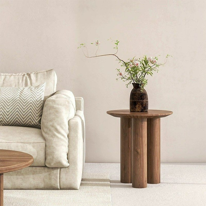 KRYN Rustic Solid Wood Side Table