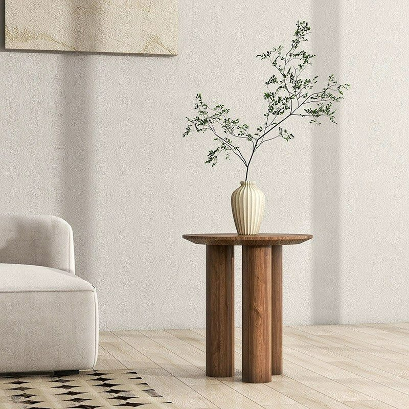 KRYN Rustic Solid Wood Side Table