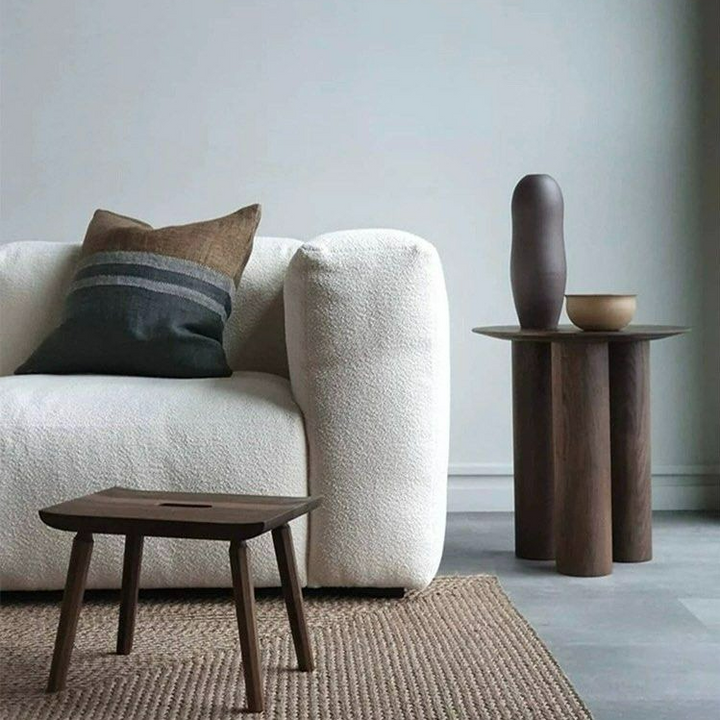 KRYN Rustic Solid Wood Side Table