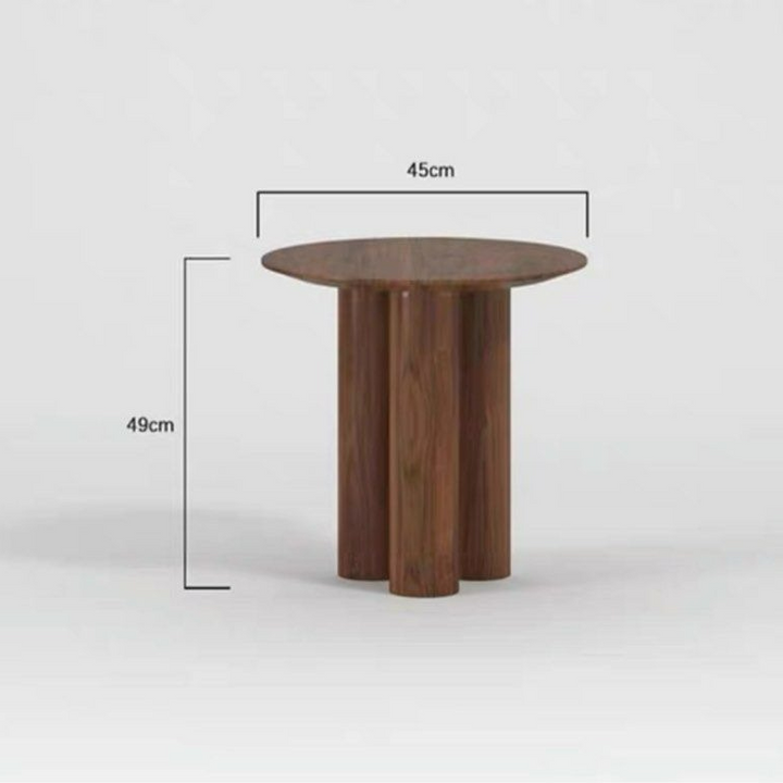 KRYN Rustic Solid Wood Side Table