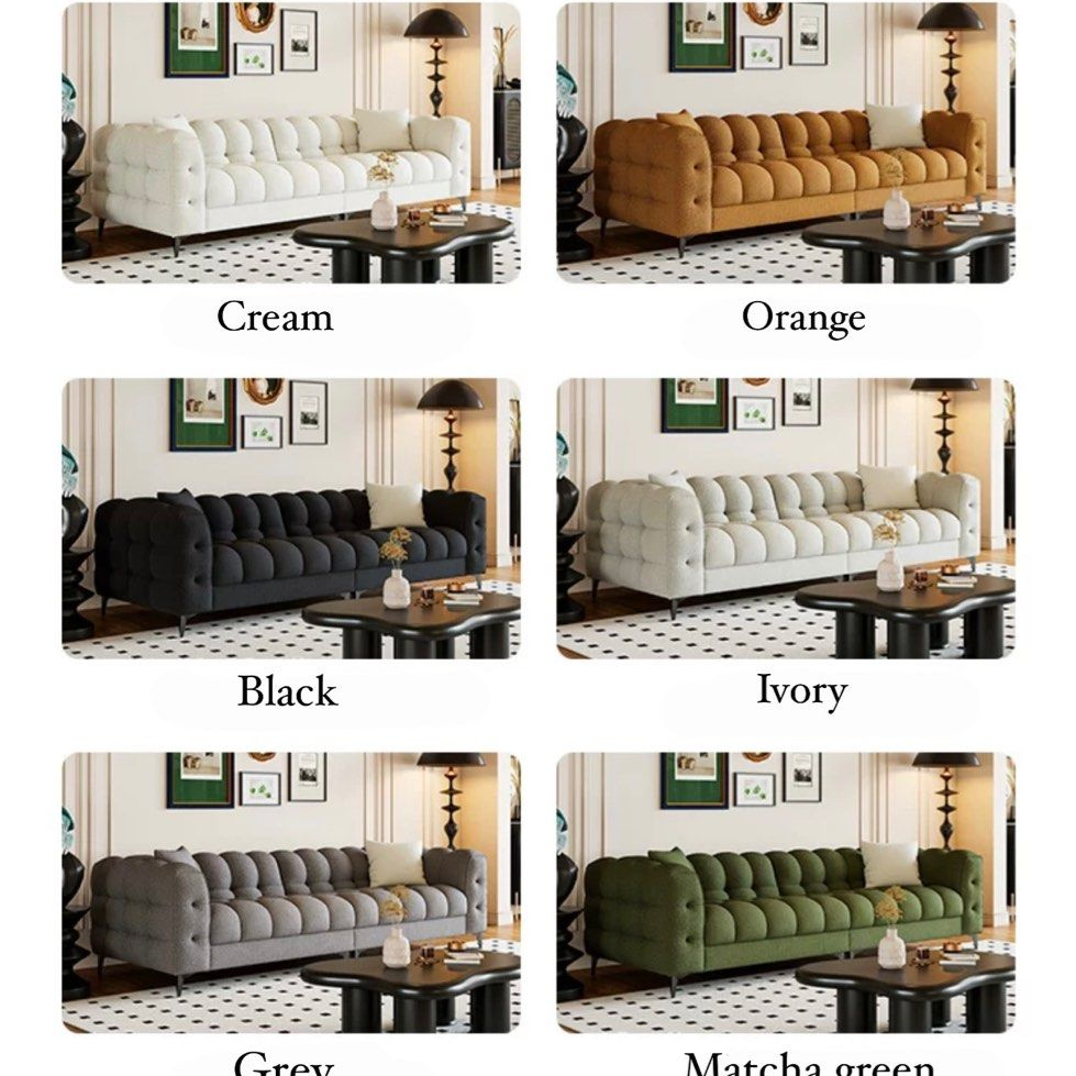 CAVELLE Modern Boucle Sofa