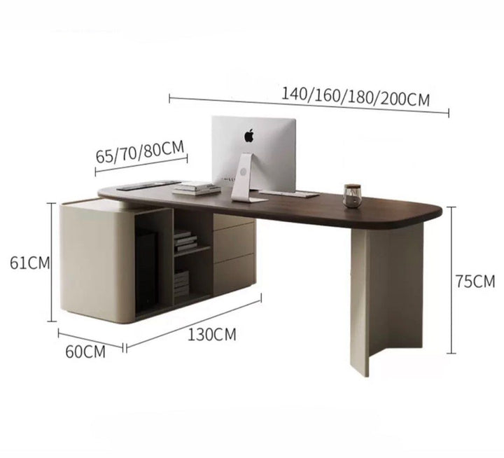 JARVIS Modern Walnut Study Desk
