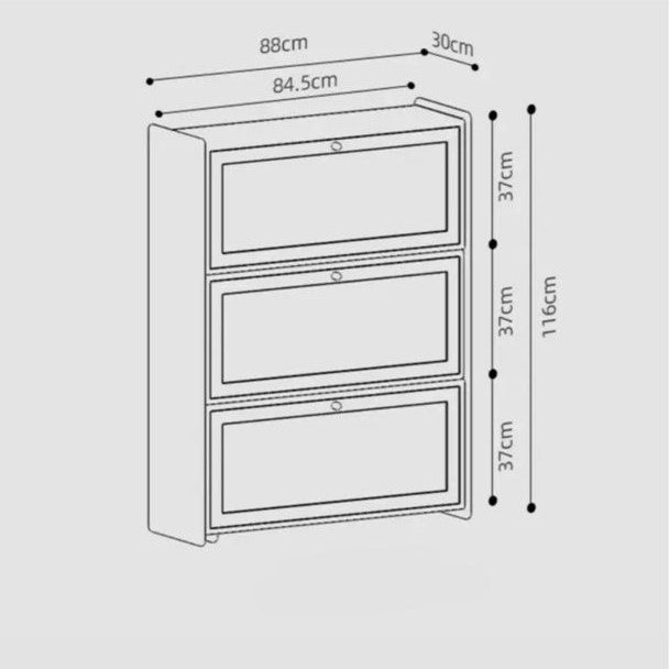 GENEVE Modern Extendable Shoe Cabinet