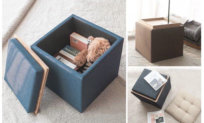 ROBYN Side Table Storage Stool