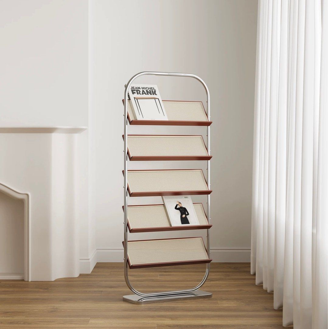 GERFIE Modern Rattan Bookshelf