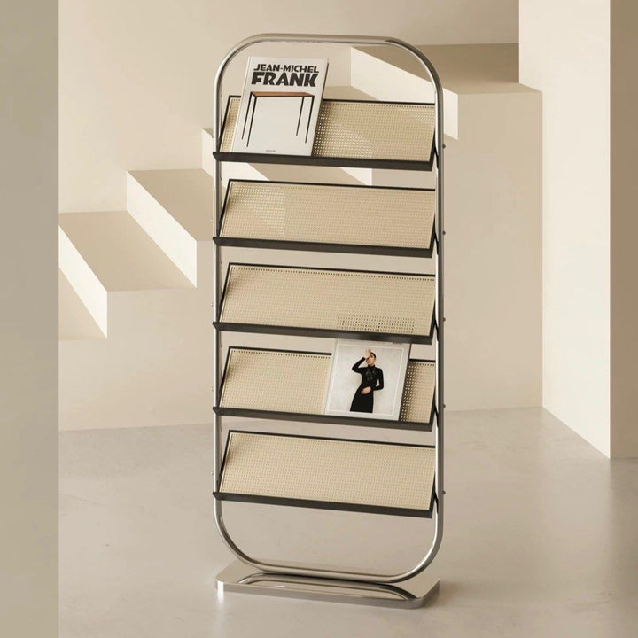 GERFIE Modern Rattan Bookshelf