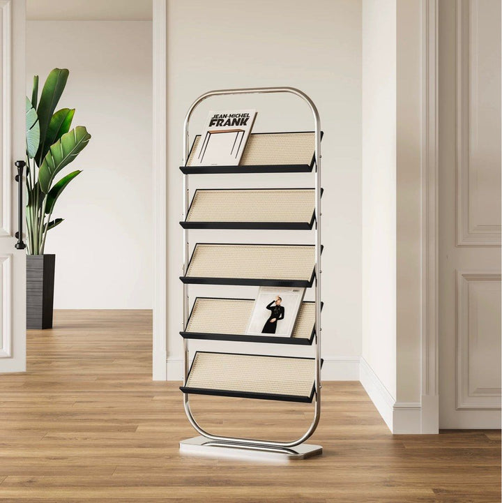 GERFIE Modern Rattan Bookshelf