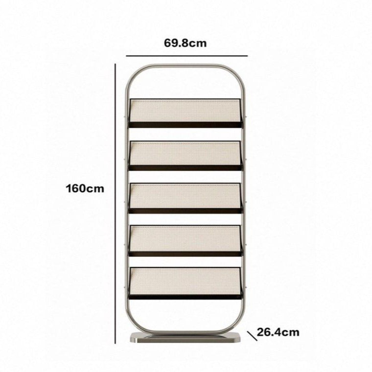 GERFIE Modern Rattan Bookshelf