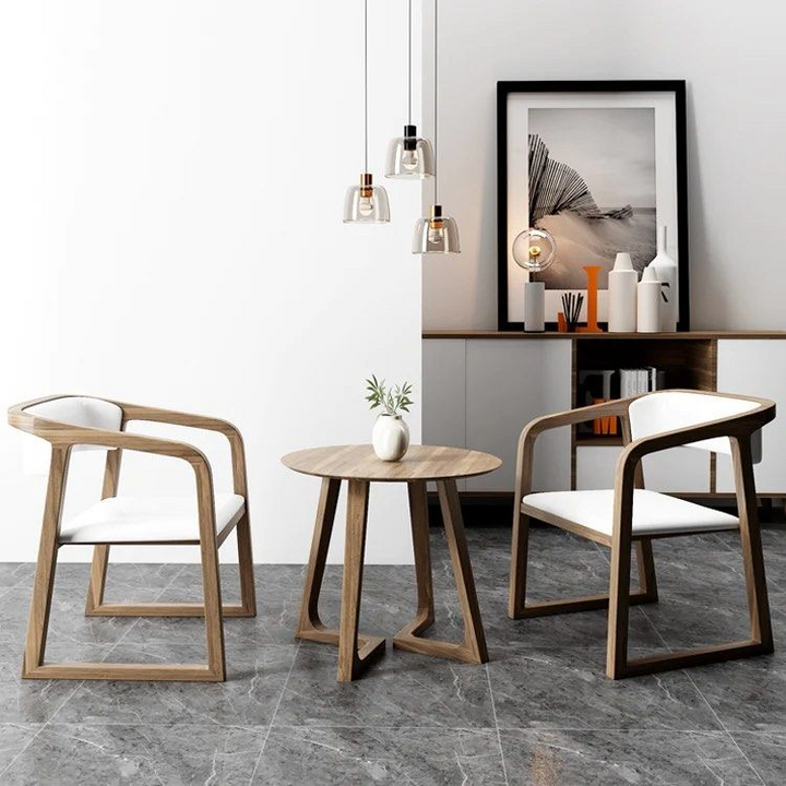KEZIA Solid Wood Armchair (Set of 2)