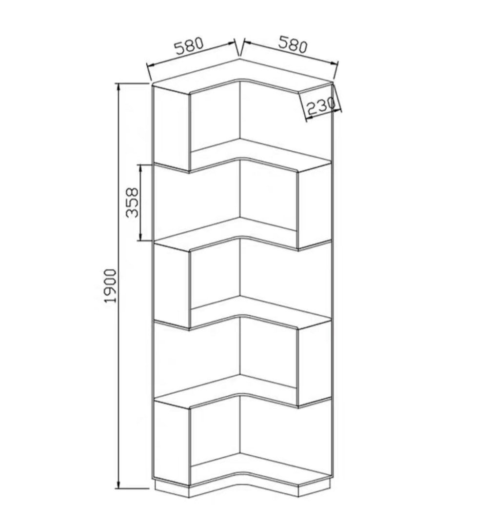 KELTICS Modern Glass Display Shelf