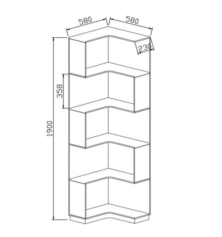 KELTICS Modern Glass Display Shelf