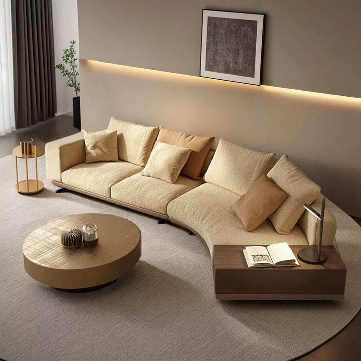GEYOA Modern Curved Fabric Sofa