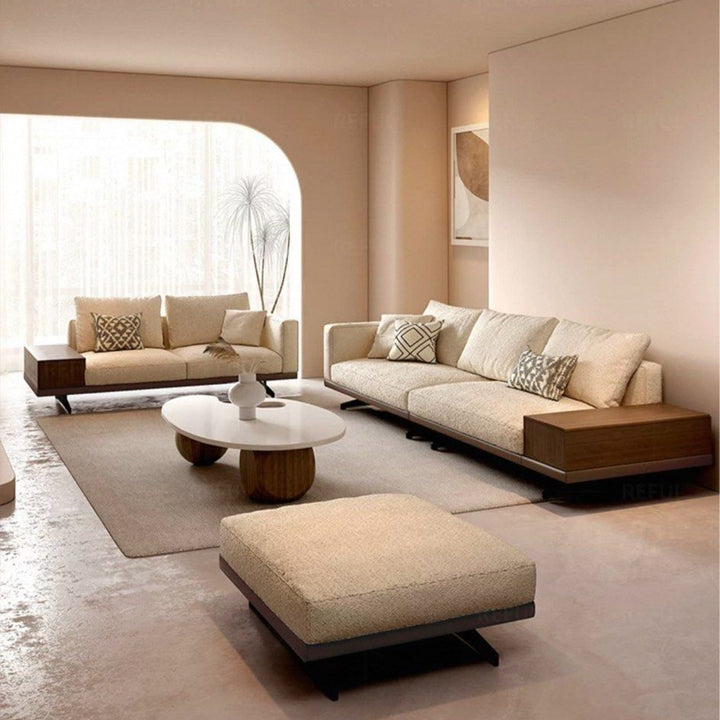 GEYOA Modern Curved Fabric Sofa