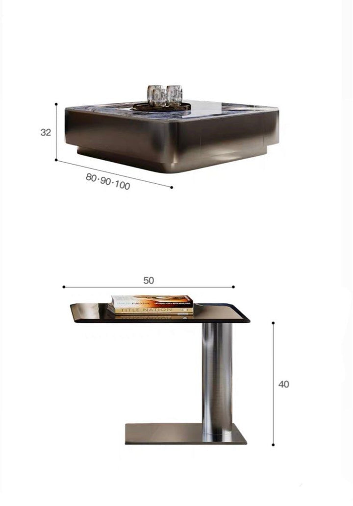 RUSLAN Luxury Marble Coffee Table
