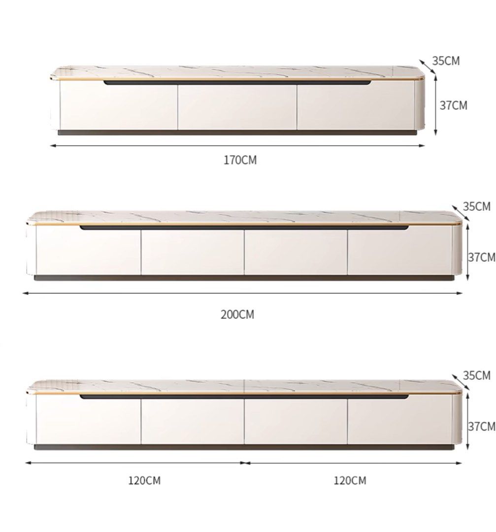 MERAN Modern Sintered Stone TV Console & Coffee table