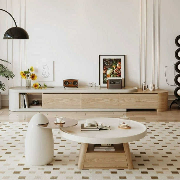 THANE Japandi TV Console & Coffee Table