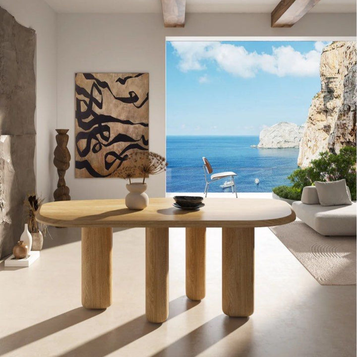 ROLO Modern Solid Wood Dining Table