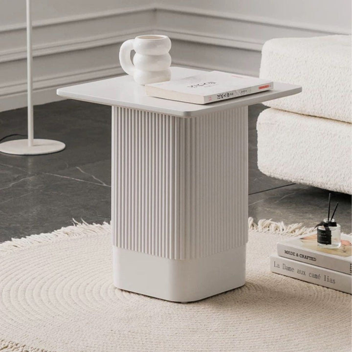 NEO Modern White Side Table