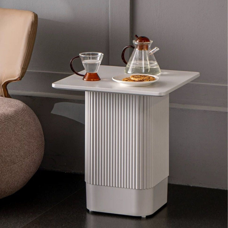 NEO Modern White Side Table