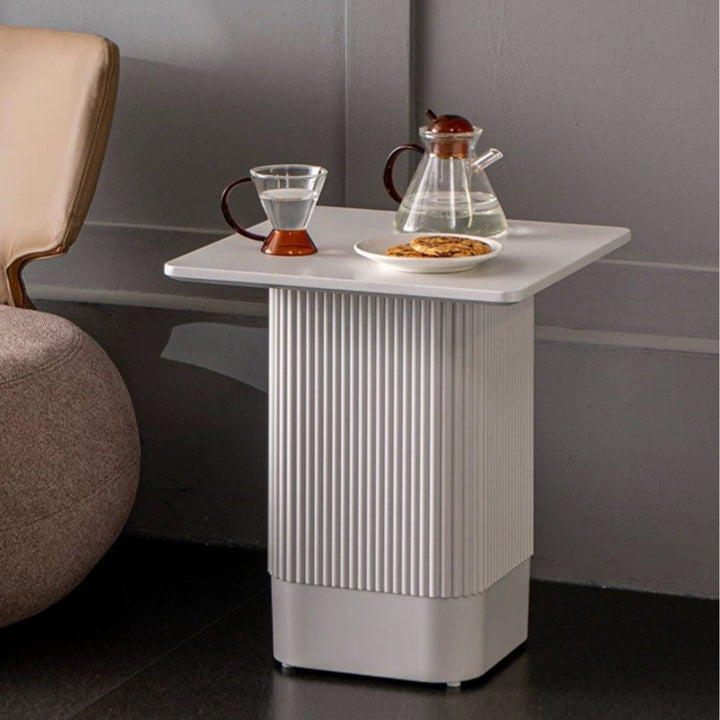 NEO Modern White Side Table