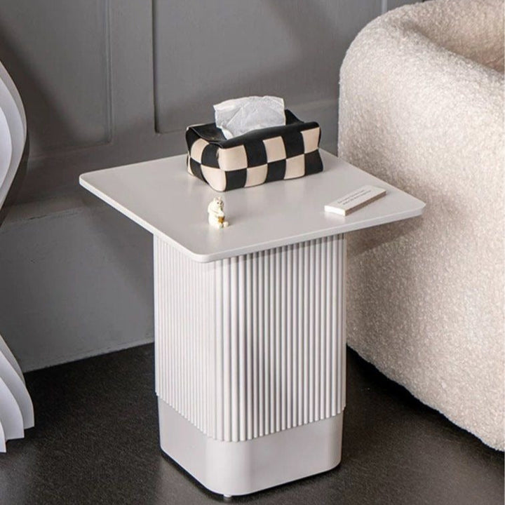 NEO Modern White Side Table