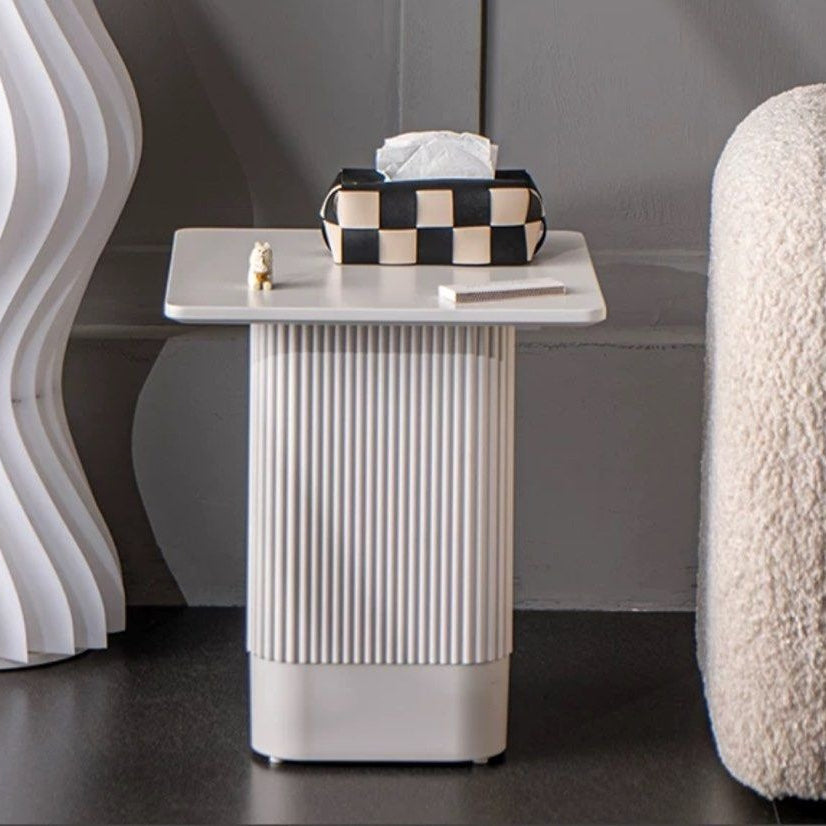 NEO Modern White Side Table